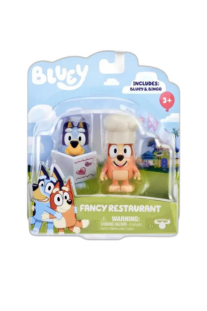 Bluey 2 Pack Figures - Fancy Restaurant