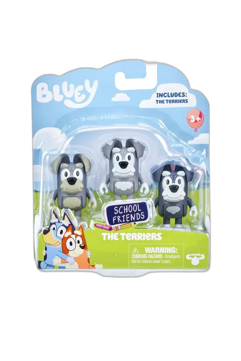 Bluey 2 Pack Figures - School Friends The Terriers