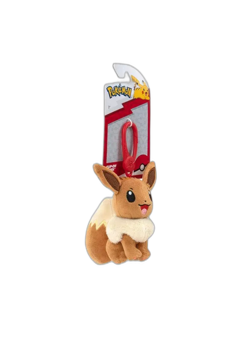 Pokemon  3-5 Inch Clip-On Plush - Eevee